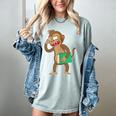 Monkey With a Book Women's Comfort Colors T-Shirt Denim