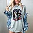 Morally Grey Merch Dark Romance Romantasy Smutty Book Lover Women's Comfort Colors T-Shirt Denim