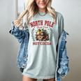 North Pole Book Club Hot Cocoa Bookworm Christmas Xmas Women's Comfort Colors T-Shirt Denim