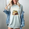 Not Hoarding If It's Books Reader Book Nerd Book Reading Women's Comfort Colors T-Shirt Denim