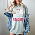 Nothing Beats Reading Rock Paper Scissors Book Lover Library Women's Comfort Colors T-Shirt Denim