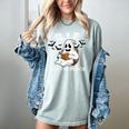 October Reading And Library Awareness Books And Boos Women's Comfort Colors T-Shirt Denim