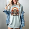 Owl Reading Books Book Library Bookworm Women's Comfort Colors T-Shirt Denim