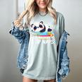 Panda Napping On Books Life’s Too Short To Skip Naps Women's Comfort Colors T-Shirt Denim Panda Napping On Books Life’s Too Short To Skip Naps Women's Comfort Colors T-Shirt Denim