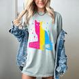 Pansexual Pride Celestial Cat Sitting Book LGBTQ Pan Colors Men Women Women's Comfort Colors T-Shirt Denim Pansexual Pride Celestial Cat Sitting Book LGBTQ Pan Colors Men Women Women's Comfort Colors T-Shirt Denim