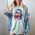 Penguin Reading a Book Animal Women's Comfort Colors T-Shirt Denim Penguin Reading a Book Animal Women's Comfort Colors T-Shirt Denim