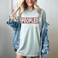 All Peopled Out Introvert Joke Sarcastic Quote Premium Tri-Blend Women's Comfort Colors T-Shirt Denim