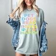 Pet Dogs Read Books Be Happy Dog Lover Women's Comfort Colors T-Shirt Denim