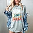 Pet Lover Joke Easily Distracted By Dogs And Books Men Women's Comfort Colors T-Shirt Denim