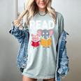 Pig Elephant Reading Cute Book Lover Bookworm Boys Girls Kid Women's Comfort Colors T-Shirt Denim