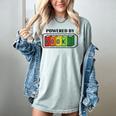 Powered By Books Bookworm Librarian Reading Women's Comfort Colors T-Shirt Denim