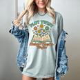Pregnancy Announcement Book Lover Reveal Pregnant Women's Comfort Colors T-Shirt Denim
