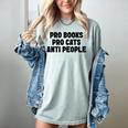 PRO Books PRO Cats Anti People Women's Comfort Colors T-Shirt Denim PRO Books PRO Cats Anti People Women's Comfort Colors T-Shirt Denim