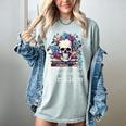Psychological Thriller Reader Fan Skull Flowers Books Women's Comfort Colors T-Shirt Denim Psychological Thriller Reader Fan Skull Flowers Books Women's Comfort Colors T-Shirt Denim
