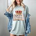 Queen Of The Classroom Appreciation Royal Crown Book Women's Comfort Colors T-Shirt Denim