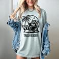 Raccoon Reading Books Summer Humor Trash Reader Women's Comfort Colors T-Shirt Denim