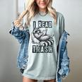 Racoon Reading Spicy Smutty Book Booktok I Read Trashy Books Women's Comfort Colors T-Shirt Denim Racoon Reading Spicy Smutty Book Booktok I Read Trashy Books Women's Comfort Colors T-Shirt Denim