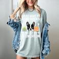 Read Books & Pet My Frenchton Owner Frenchton Lover Women's Comfort Colors T-Shirt Denim