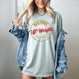 Read Books Lift Weights Fight Fascists Reading Lover Bookish Women's Comfort Colors T-Shirt Denim