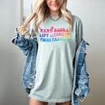 Read Books Lift Weights Fight Fascists Tie Dye Men Women Women's Comfort Colors T-Shirt Denim