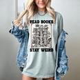 Read Books Stay Weird Book Lover Joke Introvert Reading Women's Comfort Colors T-Shirt Denim