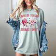 Read Your Heart Out Teacher Valentine Book Women's Comfort Colors T-Shirt Denim