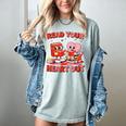 Read Your Heart Out Valentine Reading Book Girl Kid Teacher Women's Comfort Colors T-Shirt Denim