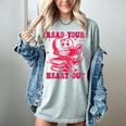 Read Your Heart Out Valentines Day Book Lover Bookish Teach Women's Comfort Colors T-Shirt Denim
