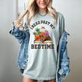 I Read Past My Bedtime Reading Dinosaur Book Lover Women's Comfort Colors T-Shirt Denim