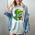 Readasaurus Reading Dinosaur Book Reader Bookworm Women's Comfort Colors T-Shirt Denim