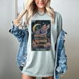 The Reader Tarot Card Book Dragon Romantasy Fantasy Bookish Women's Comfort Colors T-Shirt Denim