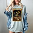 The Reader Tarot Card Book Lover Skeleton Art Goth Style Women's Comfort Colors T-Shirt Denim