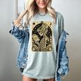 The Reader Tarot Card Book Lover Skeleton Reading Book Women's Comfort Colors T-Shirt Denim The Reader Tarot Card Book Lover Skeleton Reading Book Women's Comfort Colors T-Shirt Denim