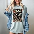 The Reader Tarot Card Skeleton Reading Book Bookworm Bookish Women's Comfort Colors T-Shirt Denim The Reader Tarot Card Skeleton Reading Book Bookworm Bookish Women's Comfort Colors T-Shirt Denim