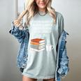 Reading 6-7 Six Seven Meme English Teacher Book Lover Women's Comfort Colors T-Shirt Denim