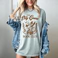 Reading Book Lover Bookish Librarian Silly Goose Book Club Women's Comfort Colors T-Shirt Denim