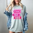 Reading Books Its Book Fair Week Women's Comfort Colors T-Shirt Denim