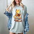 Reading Cat Books Cute Women's Comfort Colors T-Shirt Denim Reading Cat Books Cute Women's Comfort Colors T-Shirt Denim