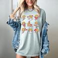 Reading Cupids Books Valentine's Day Teachers Book Lovers Women's Comfort Colors T-Shirt Denim
