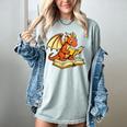 Reading Dragon Book Lover Bookworm Reader Women's Comfort Colors T-Shirt Denim