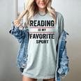 Reading Is My Favorite Sport Book Lover Quote Women's Comfort Colors T-Shirt Denim Reading Is My Favorite Sport Book Lover Quote Women's Comfort Colors T-Shirt Denim