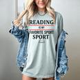 Reading Is My Favorite Sport Book Lover Saying Quote Women's Comfort Colors T-Shirt Denim Reading Is My Favorite Sport Book Lover Saying Quote Women's Comfort Colors T-Shirt Denim
