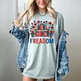 Reading Freadom Freedom Book Lover 4th Of July Men Women Women's Comfort Colors T-Shirt Denim