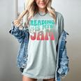Reading Is My Jam Book Lover Bookworm Teacher Library Reader Women's Comfort Colors T-Shirt Denim Reading Is My Jam Book Lover Bookworm Teacher Library Reader Women's Comfort Colors T-Shirt Denim