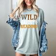 Reading Lover Apparel Wild About Reading Reading Books Women's Comfort Colors T-Shirt Denim