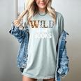 Reading Lover Wild About Books Reading Books And Bookworm Women's Comfort Colors T-Shirt Denim