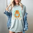 Reading Makes Me Cappy Bookworm Capybara Book Reading Women's Comfort Colors T-Shirt Denim Reading Makes Me Cappy Bookworm Capybara Book Reading Women's Comfort Colors T-Shirt Denim