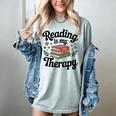 Reading Is My Therapy Book Lover Bookworm Women's Comfort Colors T-Shirt Denim Reading Is My Therapy Book Lover Bookworm Women's Comfort Colors T-Shirt Denim