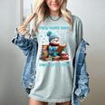 Reading Snow So Many Books Christmas Snow Little Time Women's Comfort Colors T-Shirt Denim