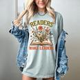 Reading Squad Book Lover Bookish Floral Readers Make Leaders Women's Comfort Colors T-Shirt Denim Reading Squad Book Lover Bookish Floral Readers Make Leaders Women's Comfort Colors T-Shirt Denim